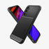 ACS05613 - Galaxy S23 Ultra Case Rugged Armor in matte black showing the back